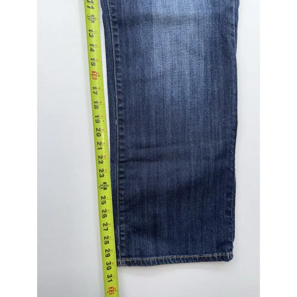 Lucky Brand 361 Vintage Straight Jeans Men's 33x30 Medium Dark Wash Baggy Y2K